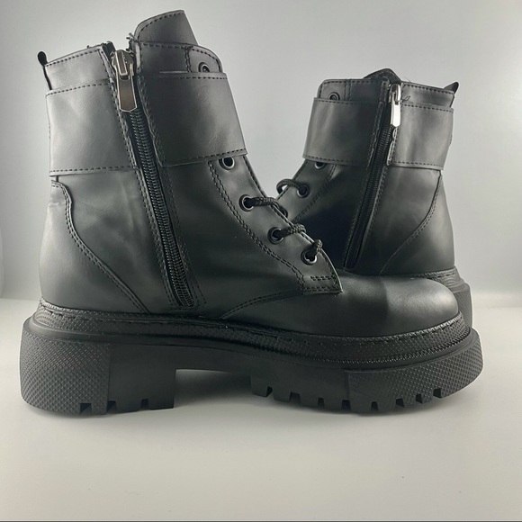 Vagadi original black combat boots size 5/6/7/8/9 - Picture 5 of 6